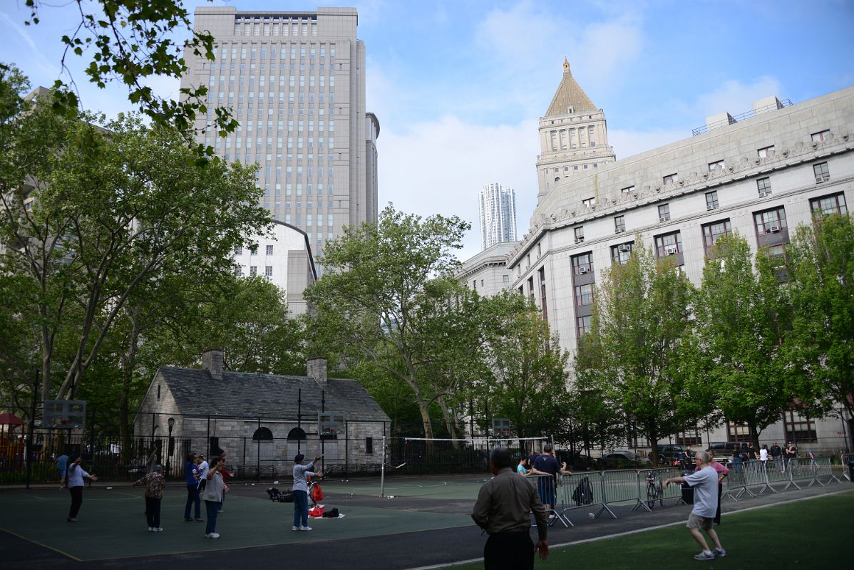 17-5 Columbus Park Where Local Chinese Meet To Practice Tai-chi In Chinatown New York City